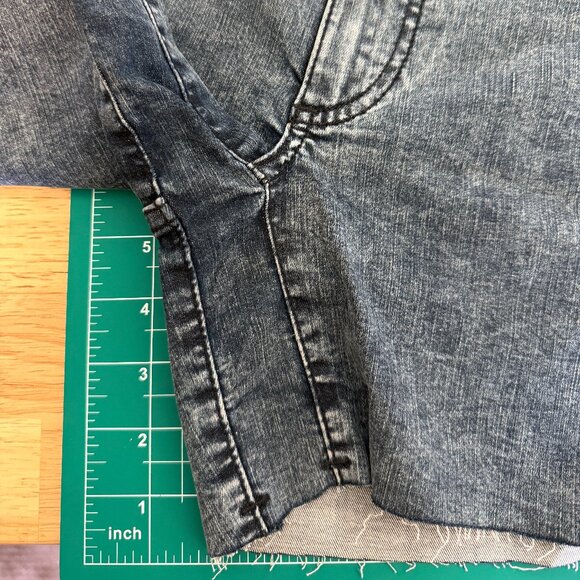 Ripton Black Acid Cutoff Jean Shorts (Jorts), Women's 24 - Picture 6 of 6